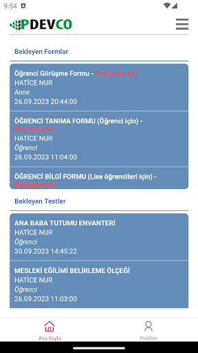 PDevCo Screen 2