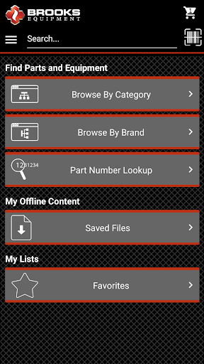 Brooks Equipment Screen 2
