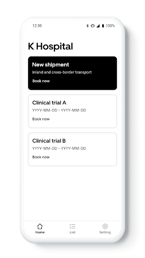 Android application Healthcare BIZ screenshort