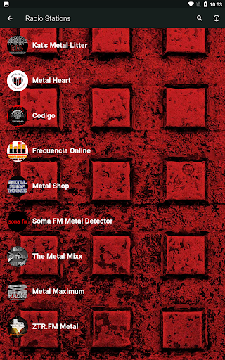 Metal Music Radios And News Screen 2