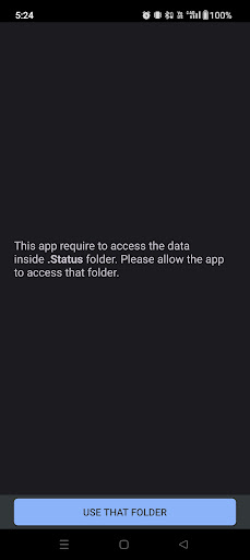 Android application Save Status screenshort