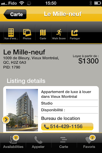 AppartMapp - Canada - Phone