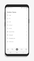 screenshot of FolderNote - Notepad, Notes