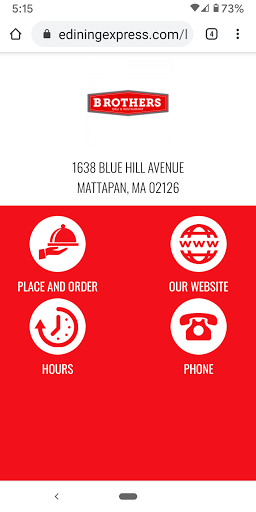 Android application Brothers Deli Mattapan screenshort