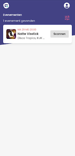 Android application Ticketapp Scan screenshort