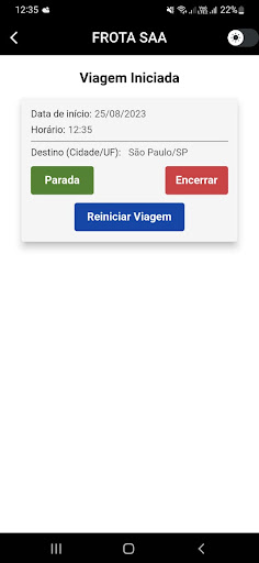 Frota SAA Screen 3