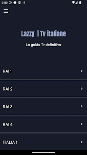 Lazzy | Guida Tv Italiane