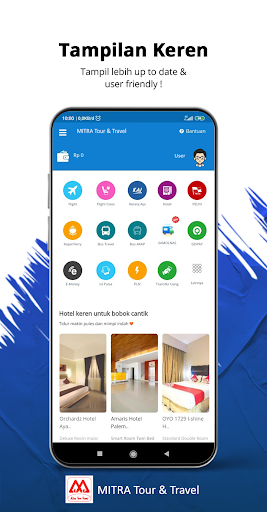 Android application MITRA Tour & Travel screenshort