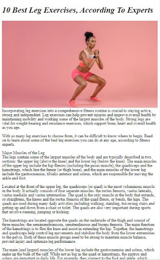 How to Do Legs Exercises Screen 2