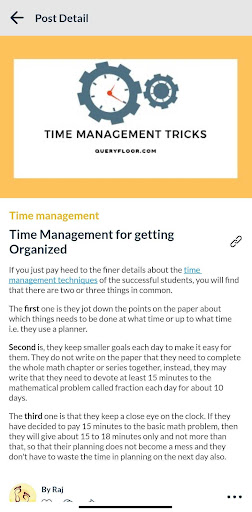 Learn From Blogs Screen 3