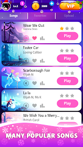 Magic Pink Tiles: Piano Game