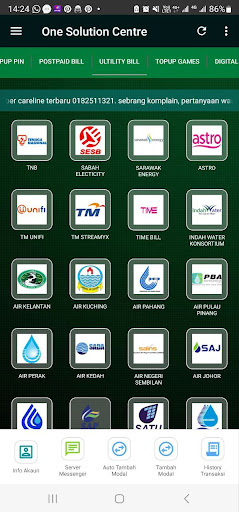 Android application One Solution Centre screenshort