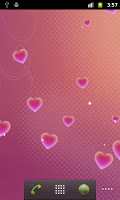 screenshot of Hearts Live Wallpaper