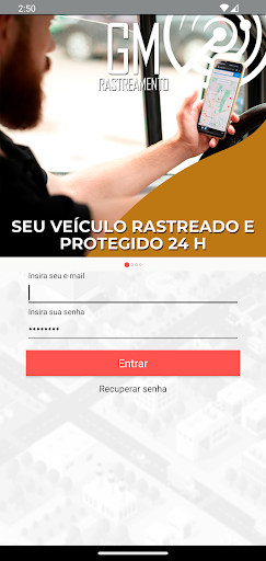 Android application GM Monitoramento Veicular screenshort