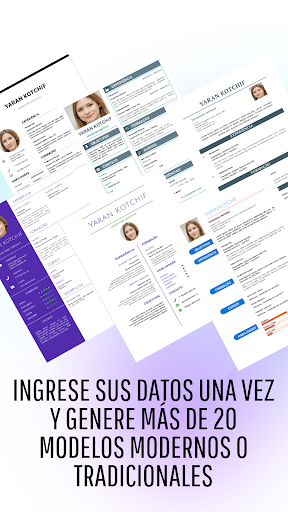 Vista previa de la aplicación