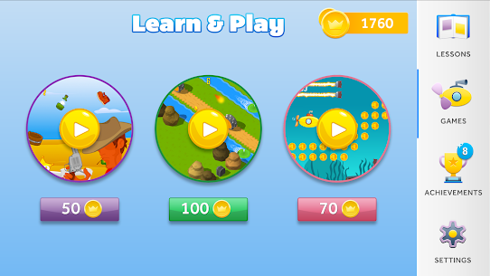Anglais pour les enfants : Apprendre et jouer MOD APK (Toutes les leçons débloquées) 3