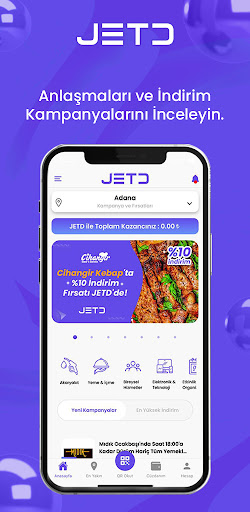 Android application JETD Kasada Anında İndirim screenshort