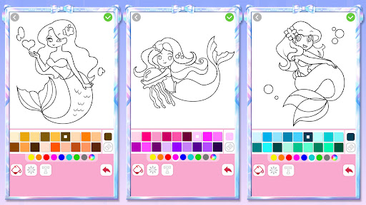 Mermaid Coloring:Mermaid games screenshot