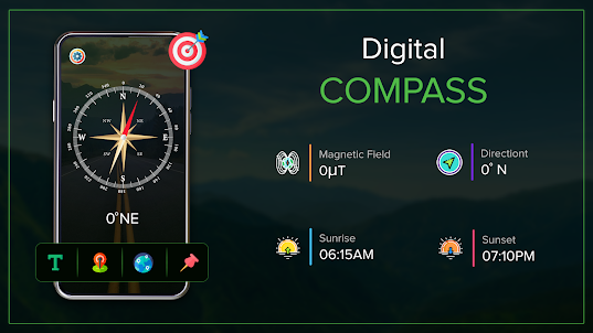 Digital Compass- Daily Weather
