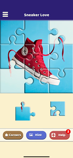 Android application Sneaker Love Puzzle screenshort