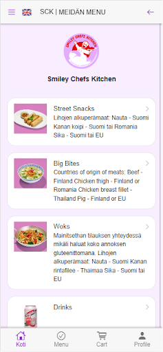Foozu-3 Waiter Food Scanner Screen 3