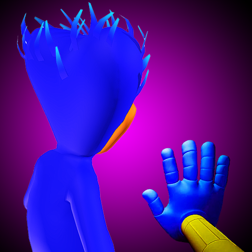 Scary Blue Toy Factory Monster