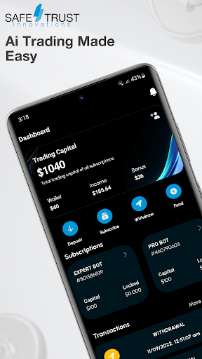 Android application SafeTrust Innovations screenshort