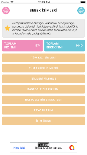 Bebek İsimleri Filtreli