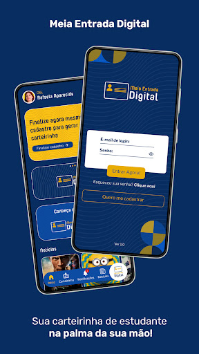 Android application Meia Entrada Digital screenshort
