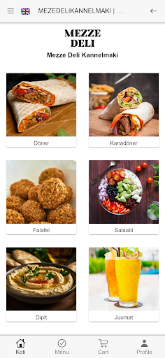 Android application Mezze Deli Kannelmaki screenshort