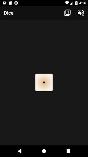 Android application Dice screenshort