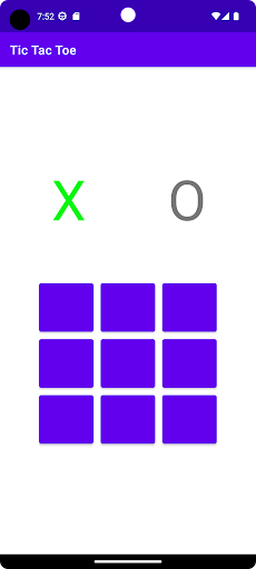 Android application Tic Tac Toe screenshort