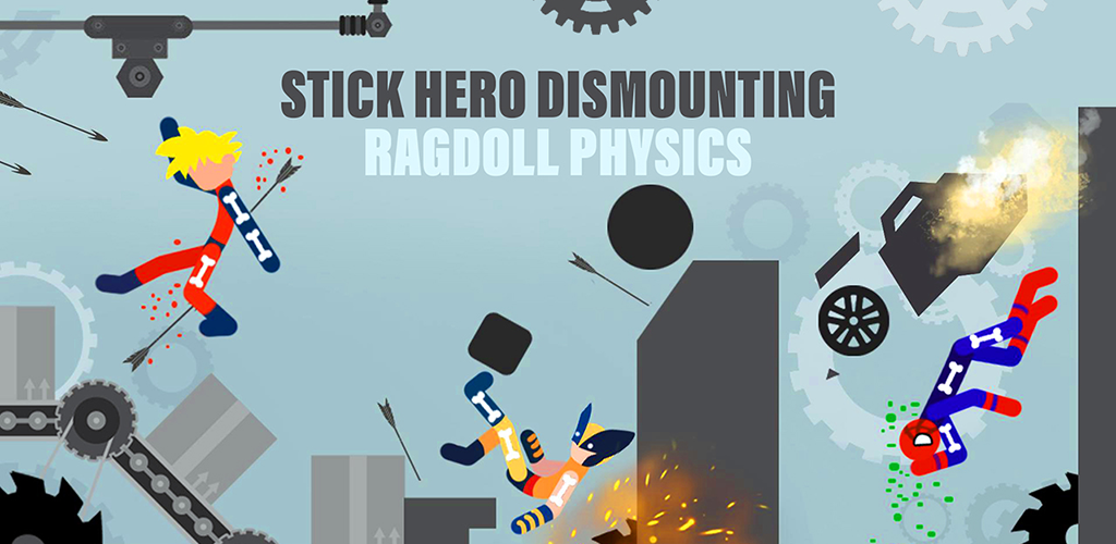 Stick Dismounting: Real Physic