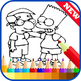 Draw Coloring for The Simpson icon
