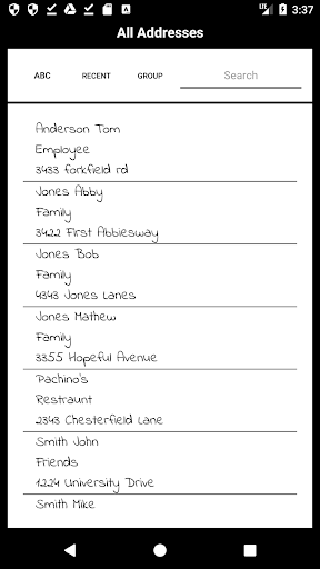 Address Book Pro Screen 3