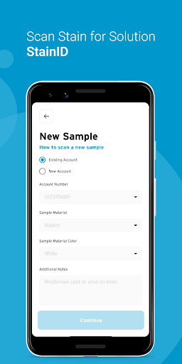 Android application Ecolab StainID screenshort