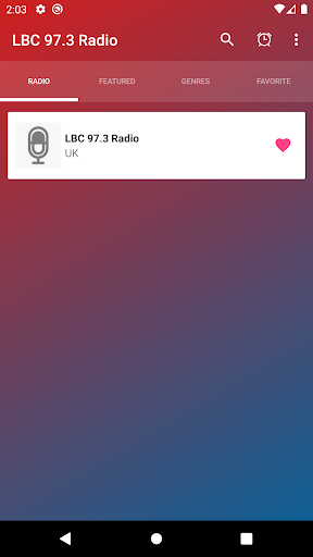 Android application LBC 97.3 Radio App London screenshort