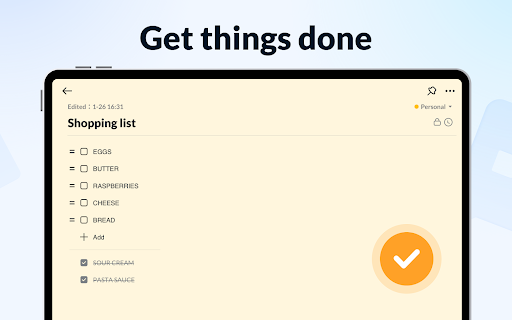 Screenshot of Notepad, Notes, Easy Notebook