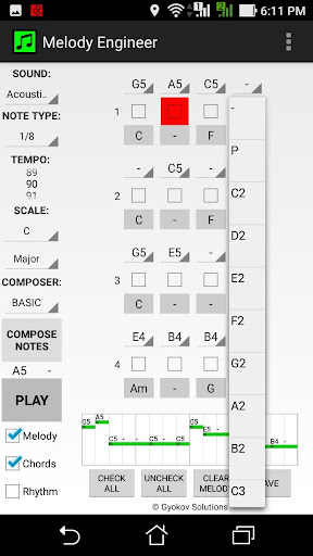 Screenshot of Melody Engineer