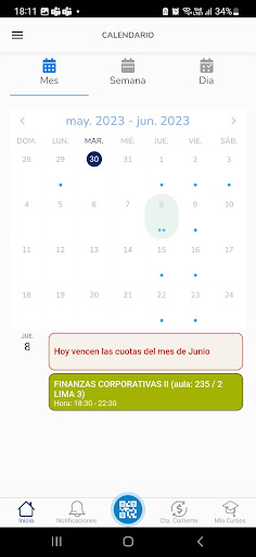 UADE Webcampus Screen 3
