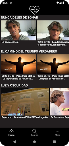 Android application Amor & Paz screenshort
