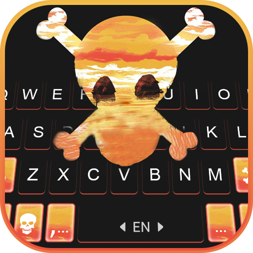 Pirate Boy Skull Keyboard Back logo