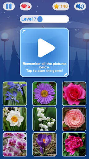 Android application Memory Flashcards screenshort