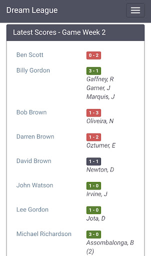 Fantasy Football: Dream League Screen 2