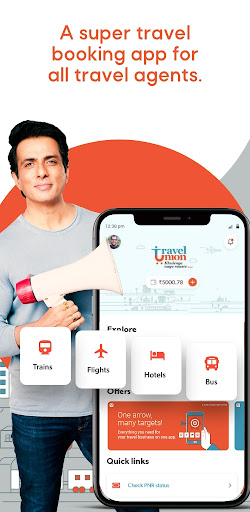 Android application Travel Union-Train Flight Bus screenshort
