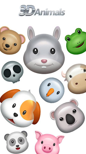 Android application GO Keyboard Sticker 3D animals screenshort