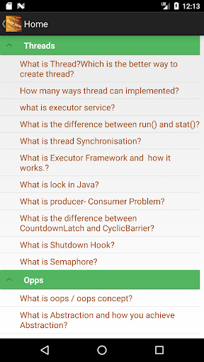 Snap Java (Java Interview ques Screen 3