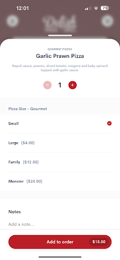 Delish Pizza And Grill Screen 2