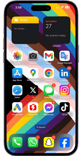 iPhne 13 Pro Max Launcher Screen 3