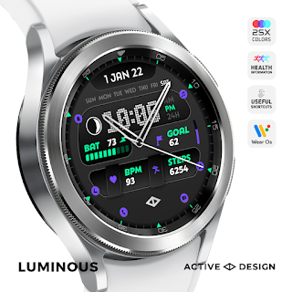 Luminous Hybrid Watch Face